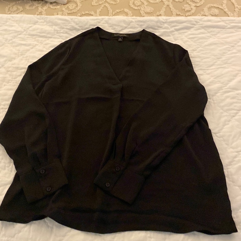 Solid black blouse. NWOT